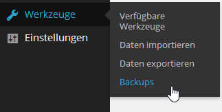 backups-menü